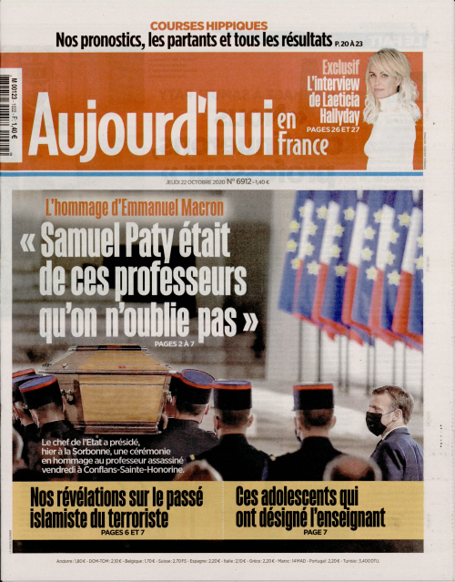 AUJOURD'HUI EN FRANCE