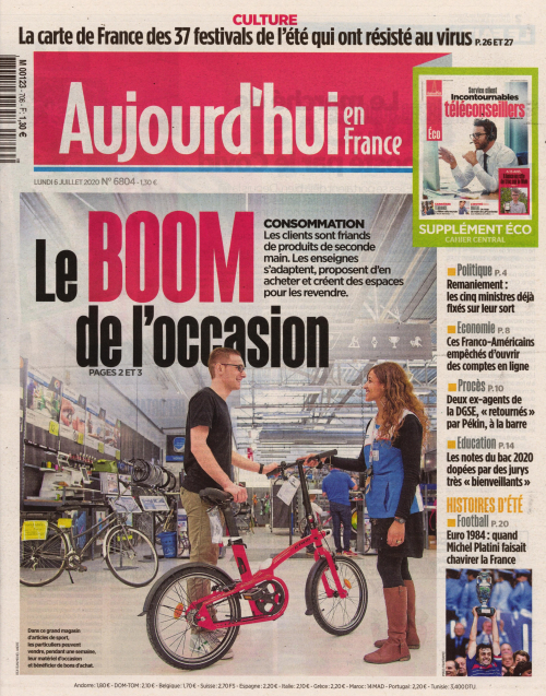 AUJOURD'HUI EN FRANCE