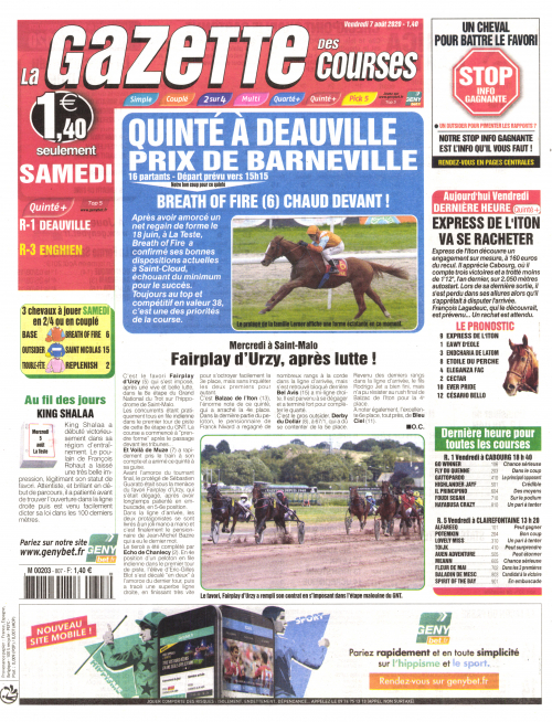 LA GAZETTE DES COURSES