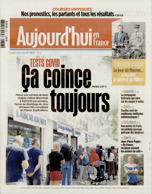 AUJOURD'HUI EN FRANCE