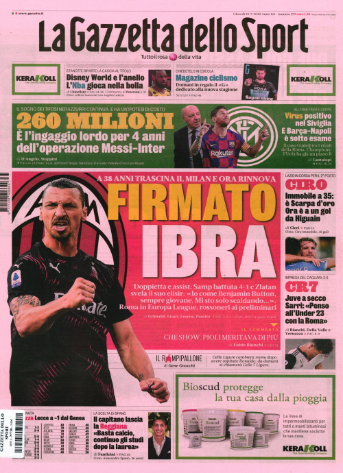 LA GAZZETTA DELLO SPORT (ITA)