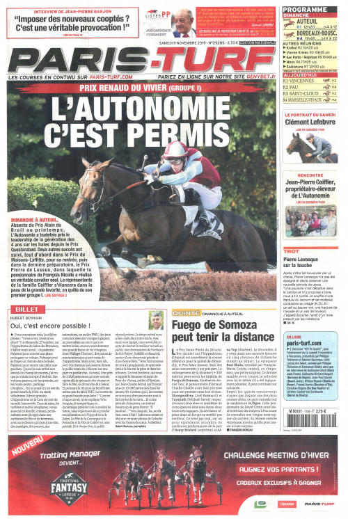 PARIS TURF SAMEDI