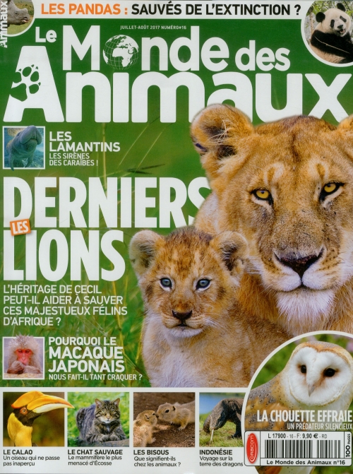 LE MONDE DES ANIMAUX + CALENDRIER