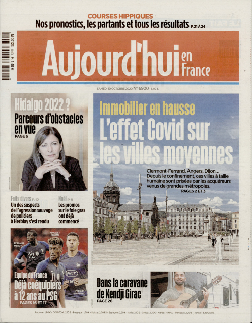 AUJOURD'HUI EN FRANCE