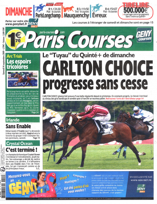 PARIS COURSES - QUOTIDIEN