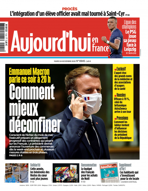 AUJOURD'HUI EN FRANCE