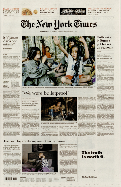 INTERNATIONAL THE NEW YORK TIMES (EX- INTERNATIONAL HERALD TRIBUNE)