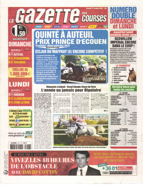 LA GAZETTE DES COURSES - SAMEDI DIMANCHE