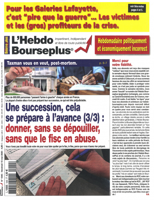 L'HEBDO BOURSE PLUS