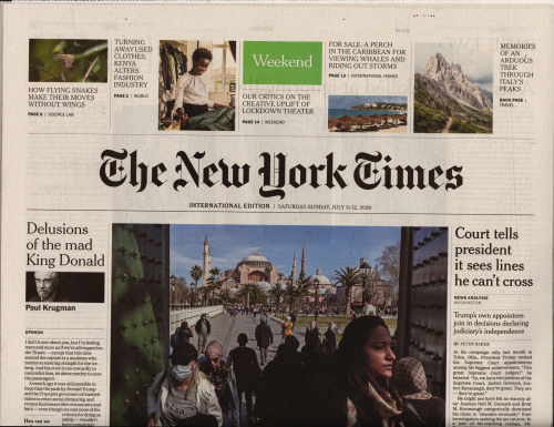 INTERNATIONAL THE NEW YORK TIMES (EX- INTERNATIONAL HERALD TRIBUNE)