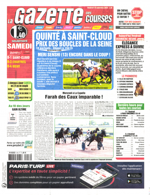 LA GAZETTE DES COURSES