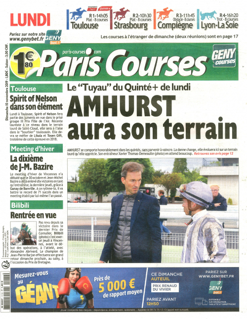 PARIS COURSES (DIMANCHE)