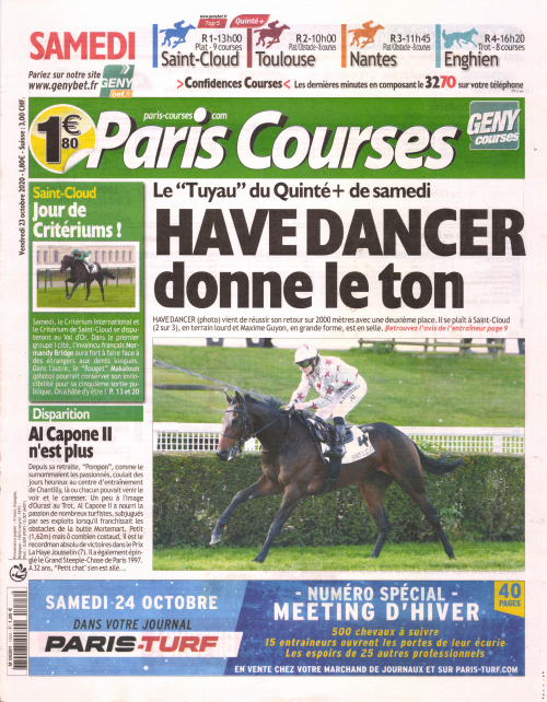 PARIS COURSES - QUOTIDIEN
