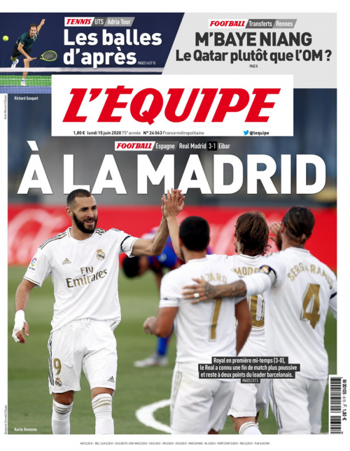 L'ÉQUIPE - LUNDI