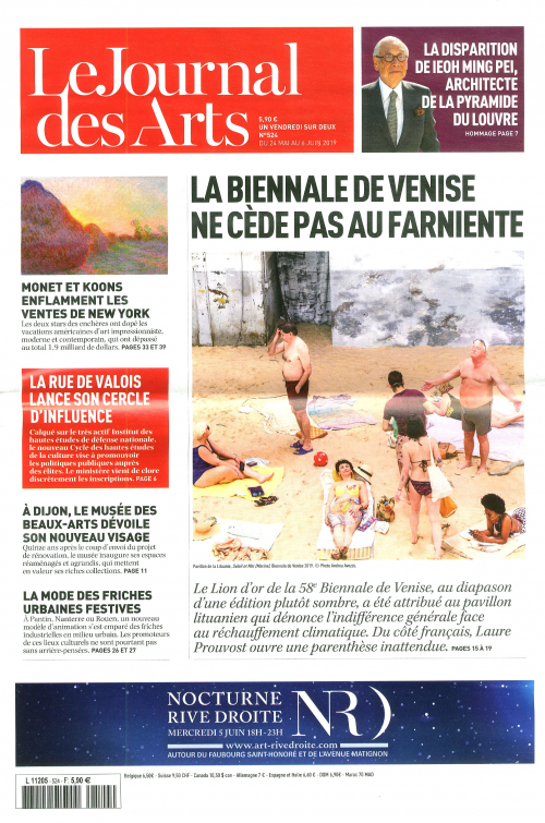 LE JOURNAL DES ARTS