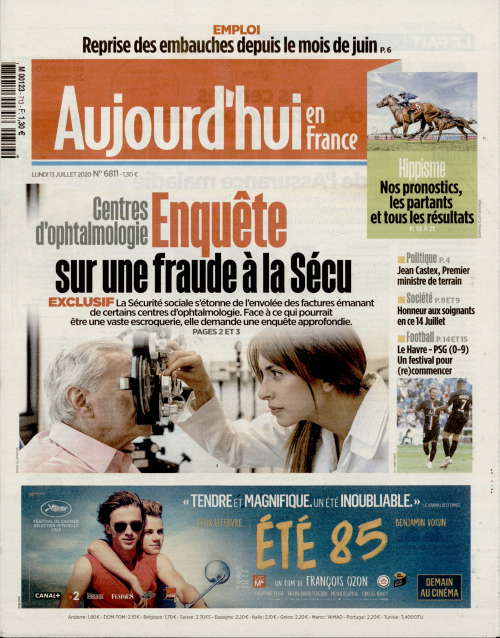 AUJOURD'HUI EN FRANCE
