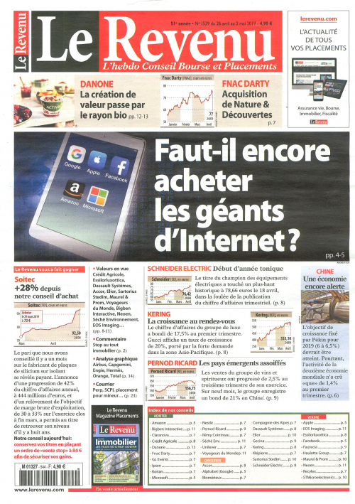 LE REVENU HEBDO - BOURSE