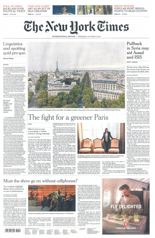INTERNATIONAL THE NEW YORK TIMES (EX- INTERNATIONAL HERALD TRIBUNE)