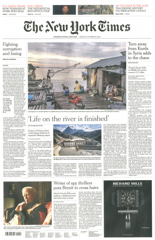 INTERNATIONAL THE NEW YORK TIMES (EX- INTERNATIONAL HERALD TRIBUNE)