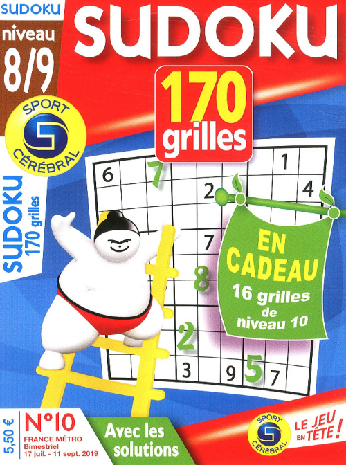 SUDOKU 170 GRILLES NIVEAU 8/9