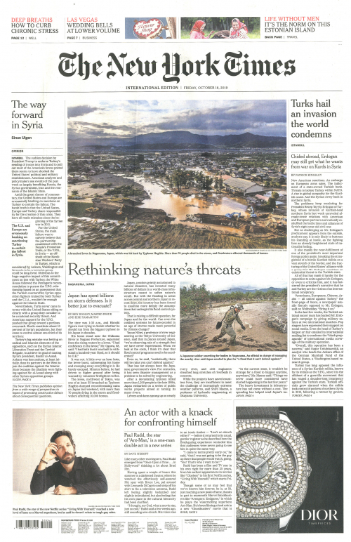 INTERNATIONAL THE NEW YORK TIMES (EX- INTERNATIONAL HERALD TRIBUNE)