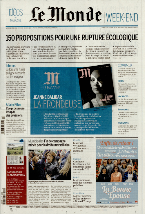 LE MONDE - WEEK END