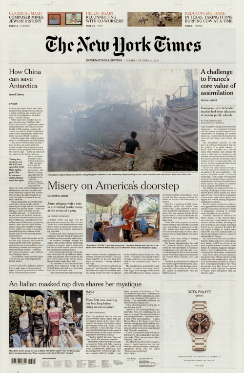 INTERNATIONAL THE NEW YORK TIMES (EX- INTERNATIONAL HERALD TRIBUNE)