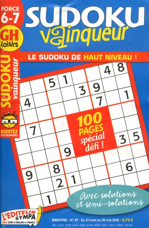 GH SUDOKU VAINQUEUR