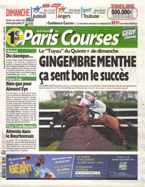 PARIS COURSES - QUOTIDIEN
