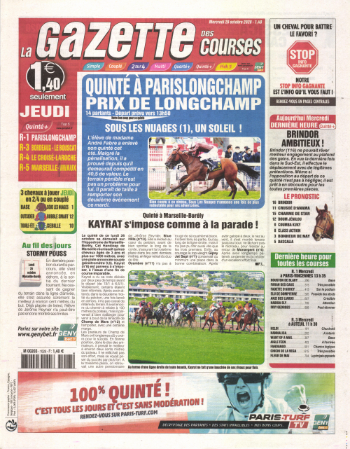 LA GAZETTE DES COURSES