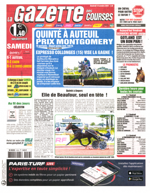 LA GAZETTE DES COURSES