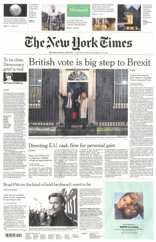INTERNATIONAL THE NEW YORK TIMES (EX- INTERNATIONAL HERALD TRIBUNE)