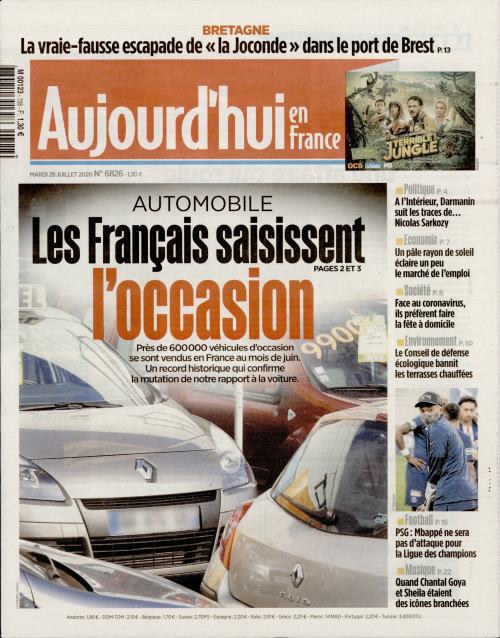 AUJOURD'HUI EN FRANCE