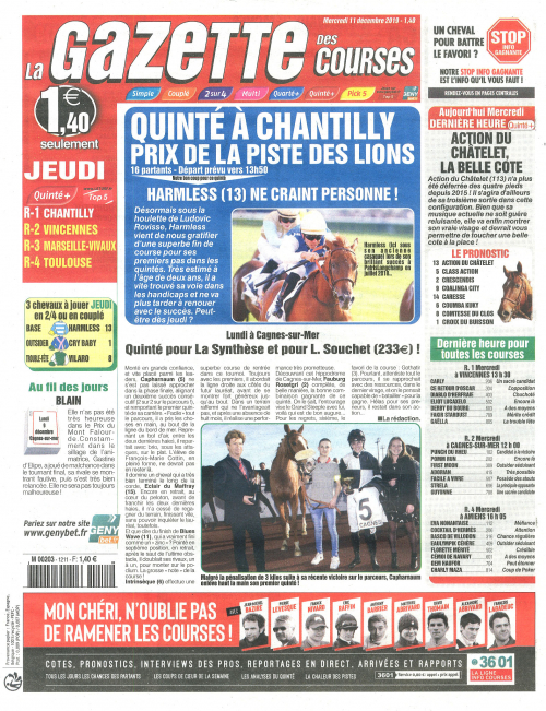 LA GAZETTE DES COURSES