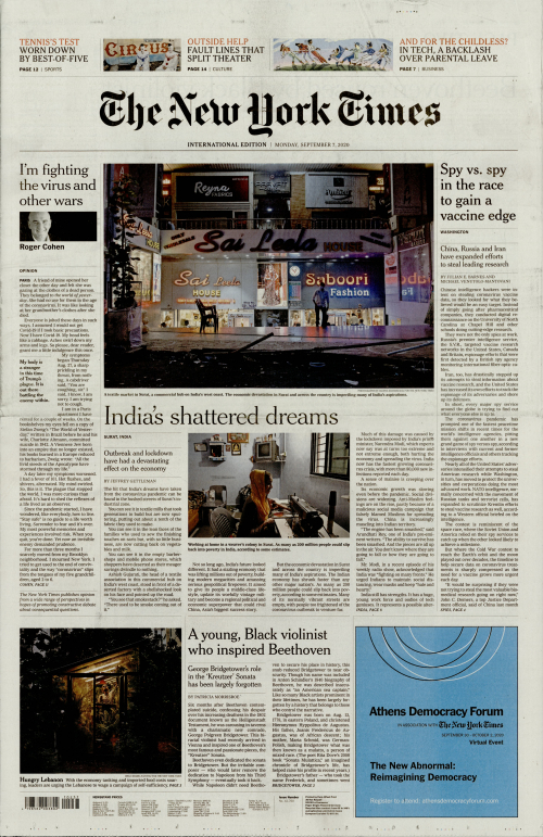 INTERNATIONAL THE NEW YORK TIMES (EX- INTERNATIONAL HERALD TRIBUNE)
