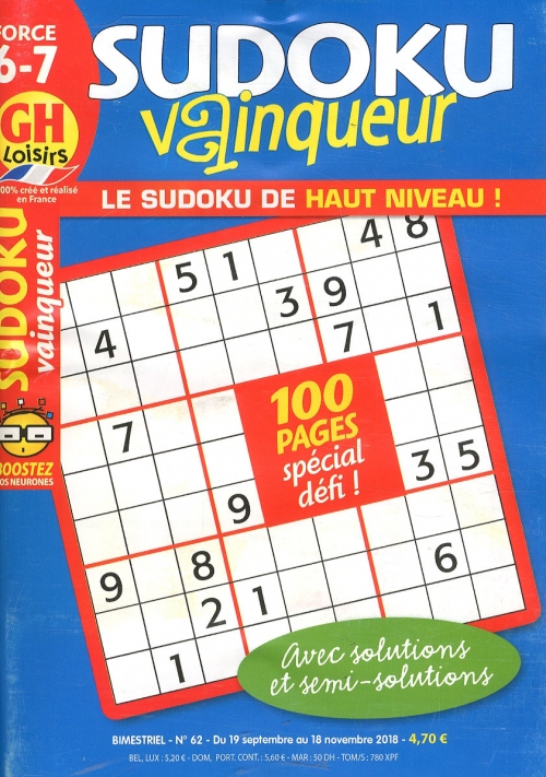 GH SUDOKU VAINQUEUR