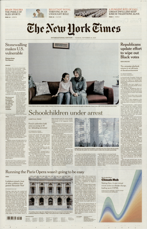 INTERNATIONAL THE NEW YORK TIMES (EX- INTERNATIONAL HERALD TRIBUNE)