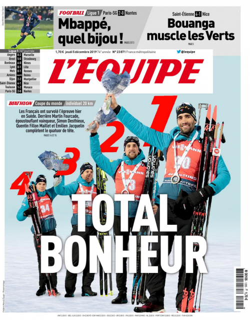 L'ÉQUIPE - MARDI / VENDREDI