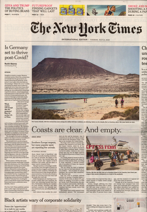 INTERNATIONAL THE NEW YORK TIMES (EX- INTERNATIONAL HERALD TRIBUNE)