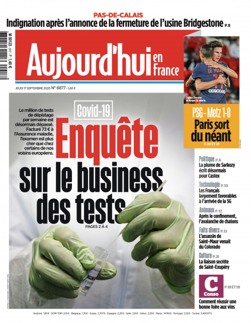 AUJOURD'HUI EN FRANCE