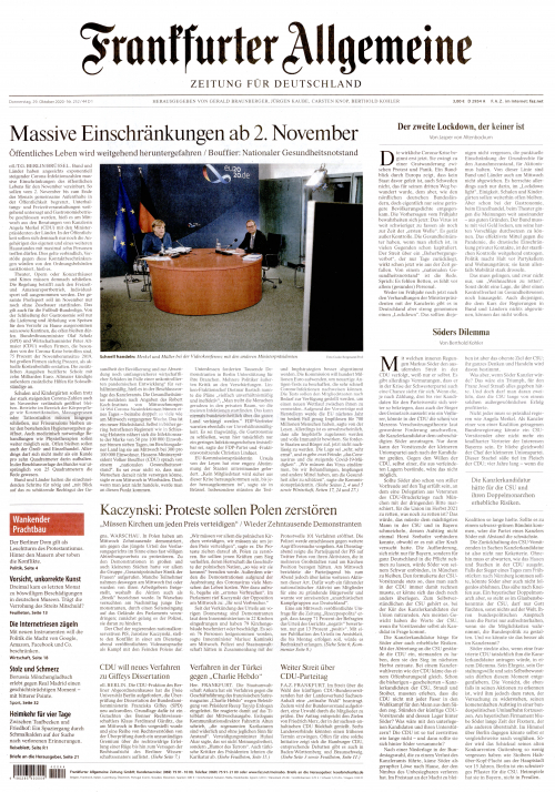 FRANKFURTER ALLGEMEINE (DEU) SEMAINE
