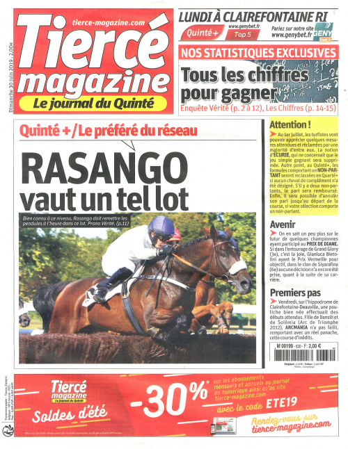 TIERCÉ MAGAZINE DIMANCHE