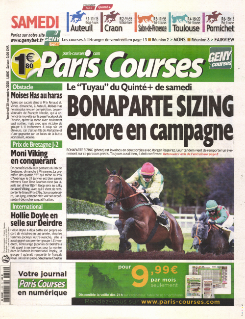 PARIS COURSES - QUOTIDIEN