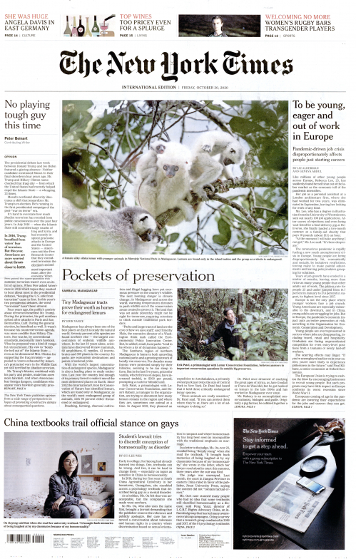 INTERNATIONAL THE NEW YORK TIMES (EX- INTERNATIONAL HERALD TRIBUNE)