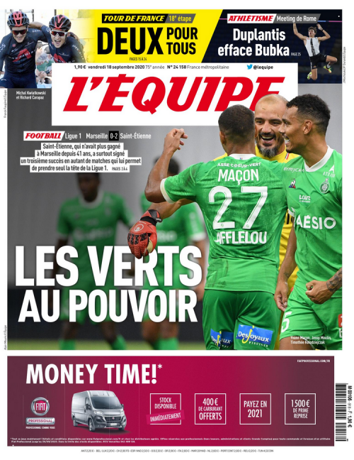 L'ÉQUIPE - MARDI / VENDREDI