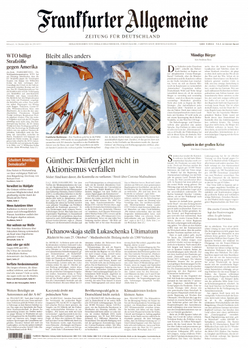 FRANKFURTER ALLGEMEINE (DEU) SEMAINE