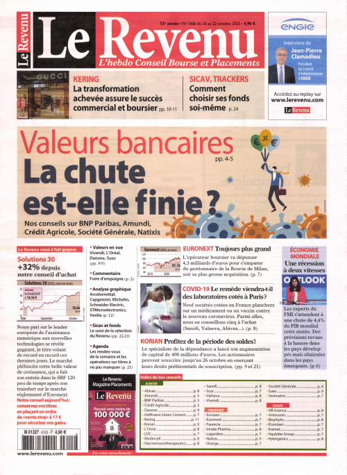 LE REVENU HEBDO - BOURSE