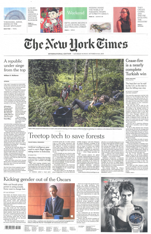 INTERNATIONAL THE NEW YORK TIMES (EX- INTERNATIONAL HERALD TRIBUNE)