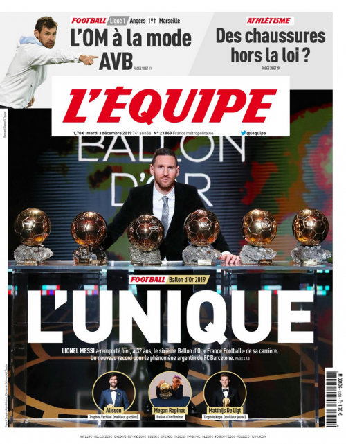 L'ÉQUIPE - MARDI / VENDREDI