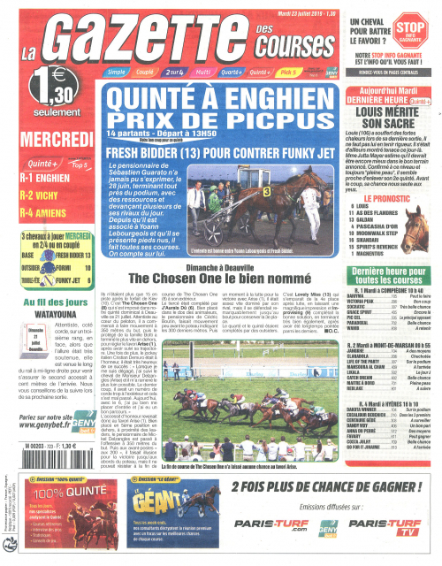 LA GAZETTE DES COURSES